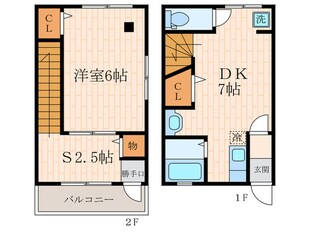 柳川住宅の物件間取画像